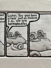 Load image into Gallery viewer, “Snail Guys” Framed Original PBF Comic Artwork
