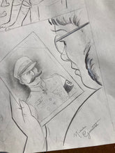 Load image into Gallery viewer, “Grandpa’s Silly Mustache” Original Art