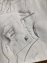 Load image into Gallery viewer, “Grandpa’s Silly Mustache” Original Art