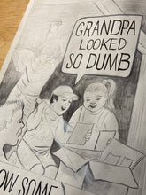Load image into Gallery viewer, “Grandpa’s Silly Mustache” Original Art
