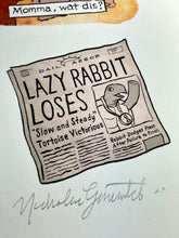 Load image into Gallery viewer, “The Hare and the Tortoise” Limited Edition Signed Print