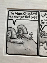 Load image into Gallery viewer, “Snail Guys” Framed Original PBF Comic Artwork