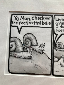 “Snail Guys” Framed Original PBF Comic Artwork