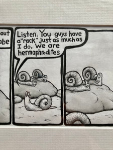 “Snail Guys” Framed Original PBF Comic Artwork