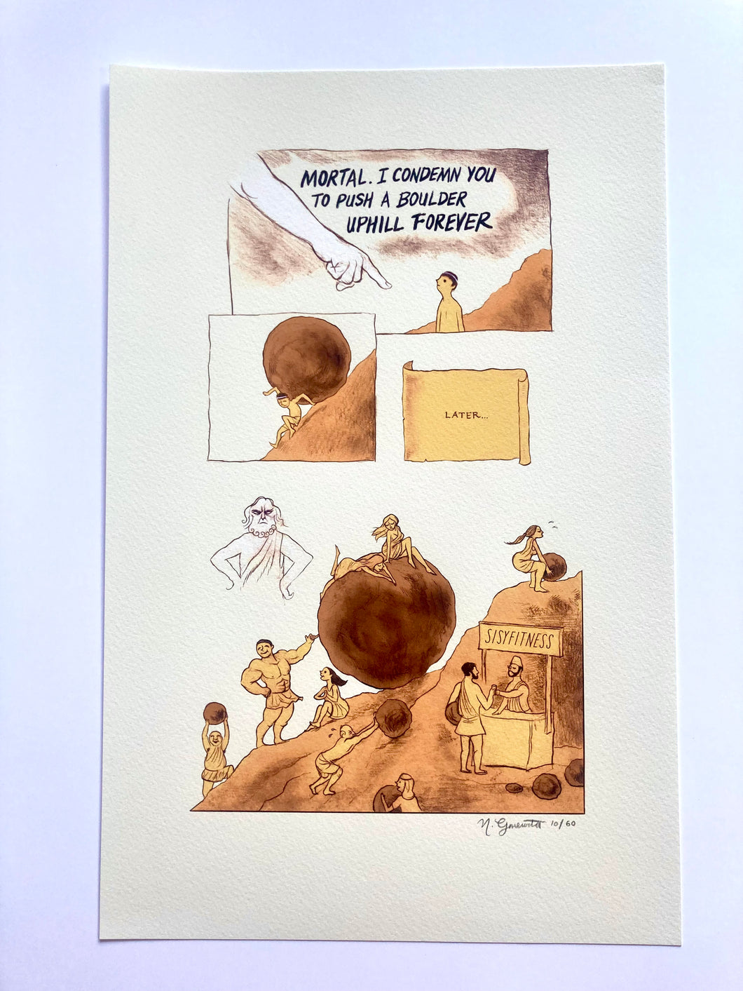 “Sisyphus Myth” Limited Edition Print