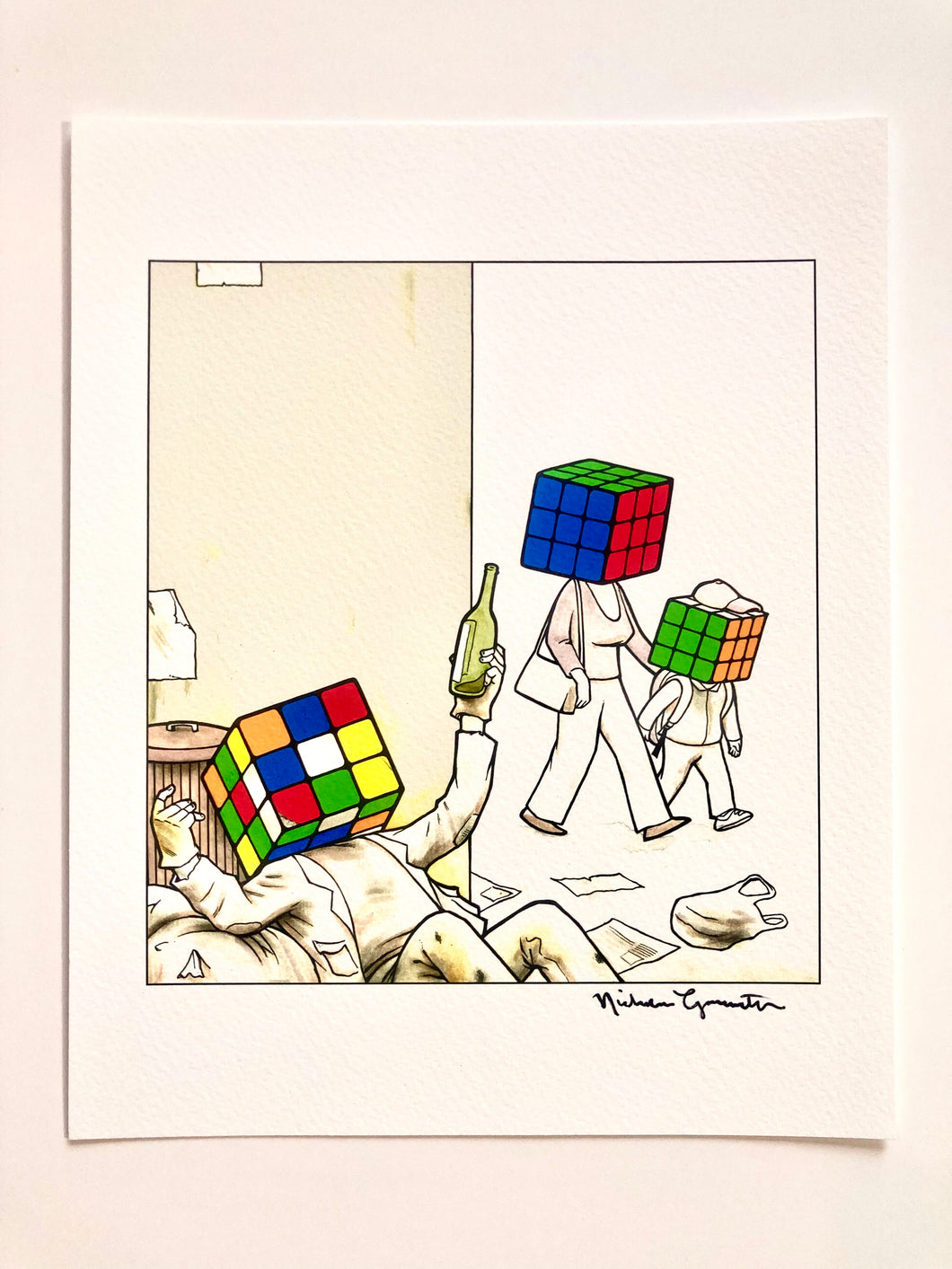 “Rubix Dude” Signed Print