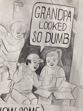 Load image into Gallery viewer, “Grandpa’s Silly Mustache” Original Art